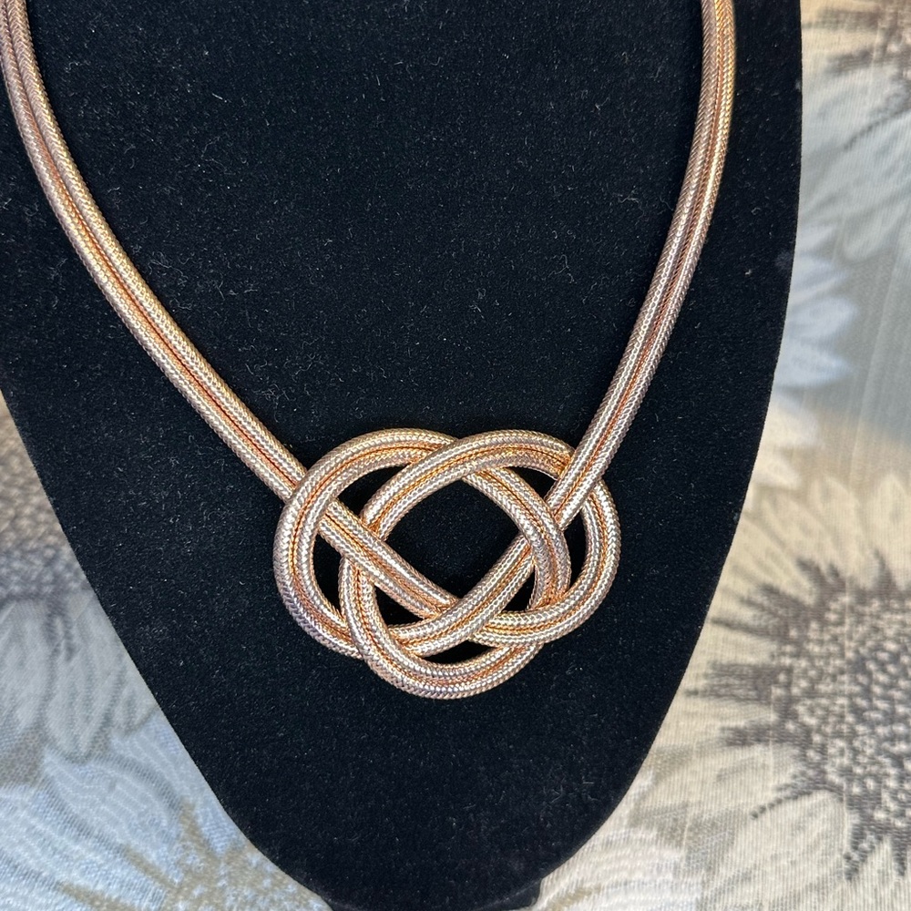 JCM Silver knot necklace makes a statement! - Picture 2 of 8